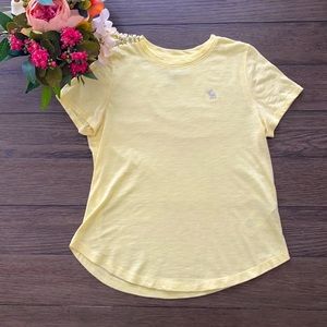Abercrombie kids girls yellow tee 13/14
